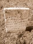 Mary Goodner Ricketts Tombstone